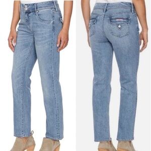 Hudson Flap Pocket Straight Leg Jeans Womens Size 6 Icy Blue H0524-01